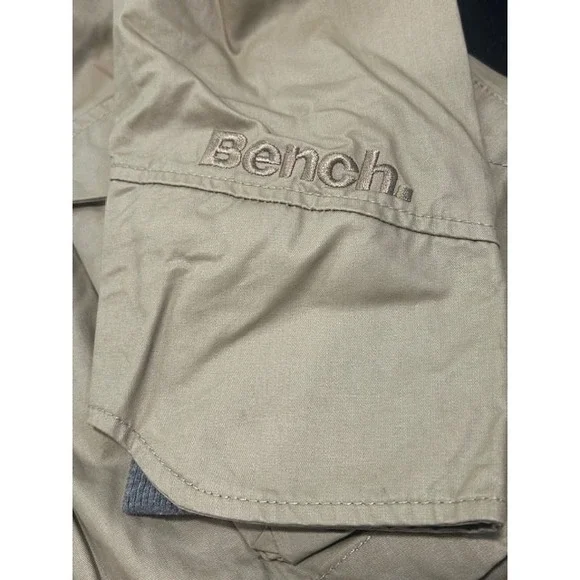 Bench UK Winter Hooded Tan Jacket Removable Inner Gray Hoodie NWT - Size L (10) - Picture 9 of 16